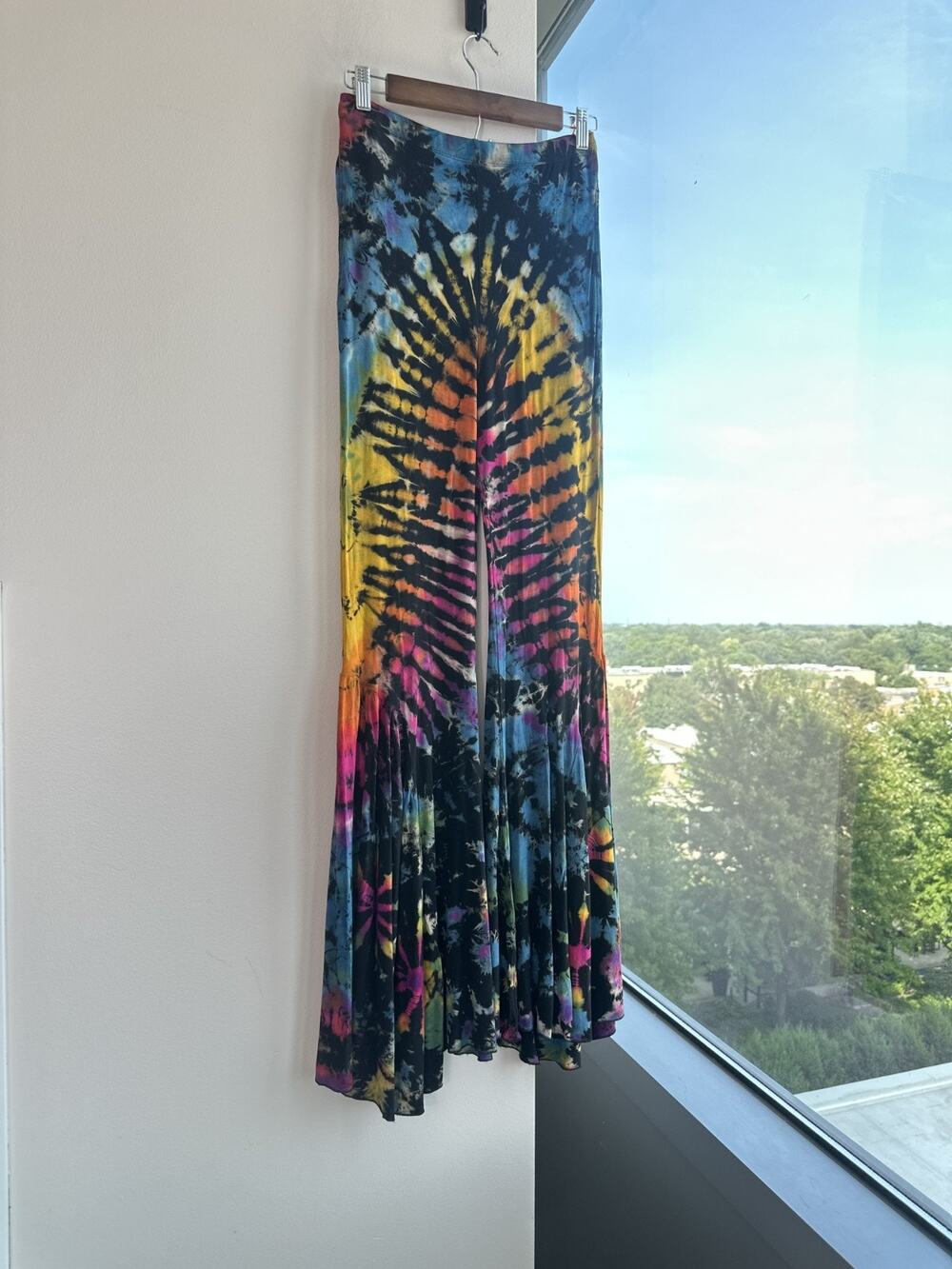 Kathmandu Imports Tie Dye Wide Leg Palazzo Festival Boho Hippie Pants